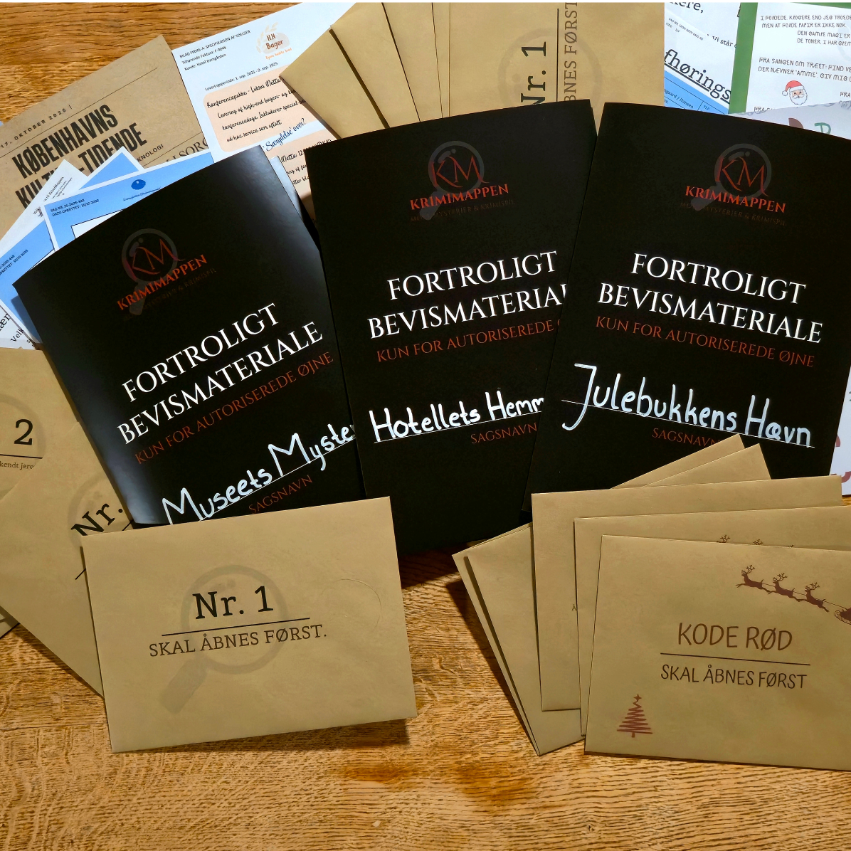 Krimimappens Trilogi – 3 Sager, 3 Niveauer